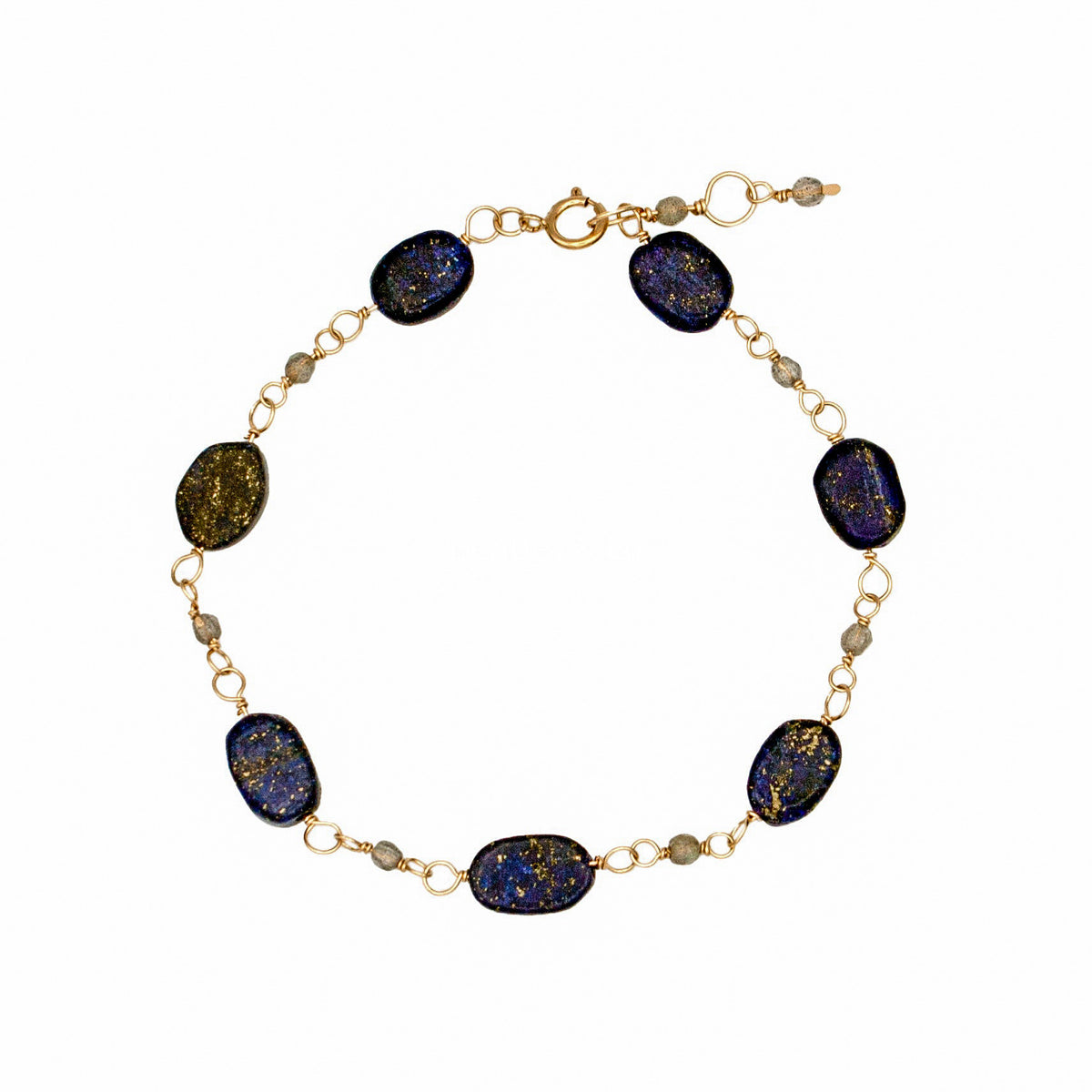 Labradorite Bracelet Gold Filled Bracelet Unique Women 