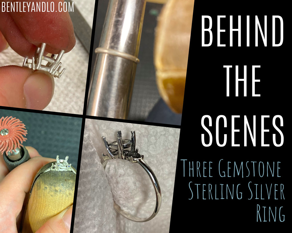 Behind the Scenes: Three Gemstone Sterling Silver Ring
