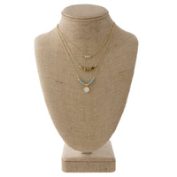 Boho Layered Rhinestone Necklace | Necklaces | Bentley & Lo
