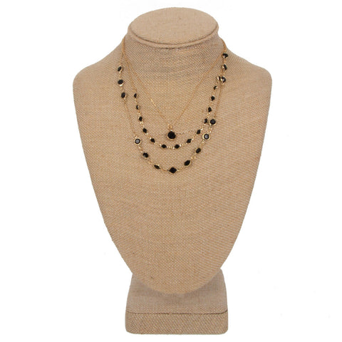 Elegant Black Crystal Necklace | Necklaces | Bentley & Lo