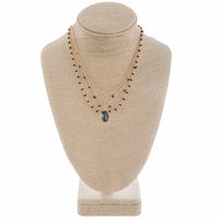 Short Black Crystal Necklace | Necklaces | Bentley & Lo