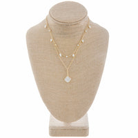 Gorgeous White Layered Necklace | Necklaces | Bentley & Lo