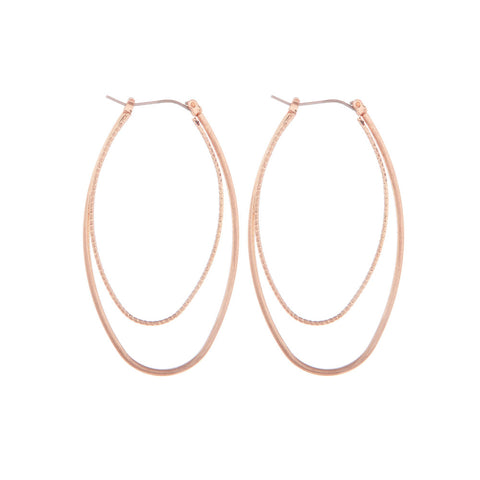 Layered Rose Gold Earrings | Earrings | Bentley & Lo