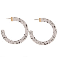 Marbled Hoop Earrings | Earrings | Bentley & Lo
