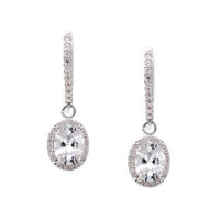 Crystal Studded Drop Earrings | Earrings | Bentley & Lo