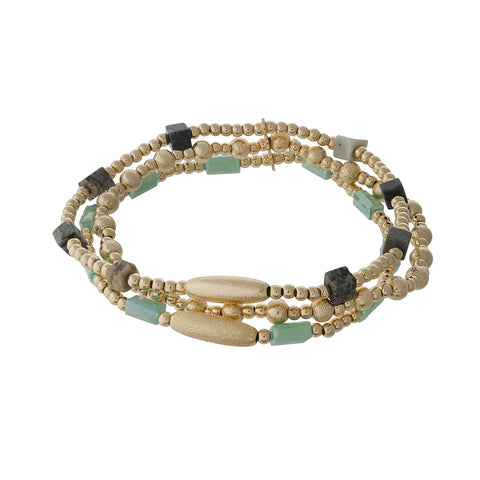 Three String Beaded Bracelet | Bracelets | Bentley & Lo