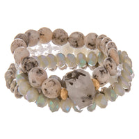 Speckled Stone Stack Bracelet Set | Bracelets | Bentley & Lo