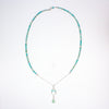 Amazonite Beaded Pendant Sterling Silver Necklace