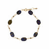 Lapis Lazuli and Labradorite Beaded 14k Gold Filled Bracelet