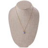 Blue Aventurine and Decorative Chain Pendant Necklace