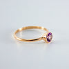 Pink Amethyst Bezel 14k Gold Filled Ring