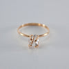 Raw Herkimer Diamond 14k Gold Filled Prong Ring