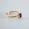 Iolite Oval Step Bezel 14k Gold Filled Ring