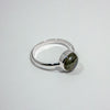 Labradorite Round Bezel Sterling Silver Ring