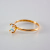 Ethiopian Opal Oval Solitaire 14k Gold Filled Ring