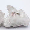 Rose Quartz Four Prong Oval Solitaire Sterling Silver Ring